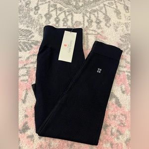 Sweaty Betty Mindful Seamless Yoga Leggings Ribbed -Women | Color:Black | Size:M